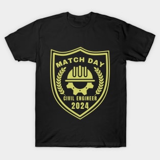 Match Day Civil Engineer 2024 T-Shirt